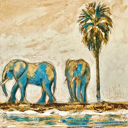 Two Blue Elephants *